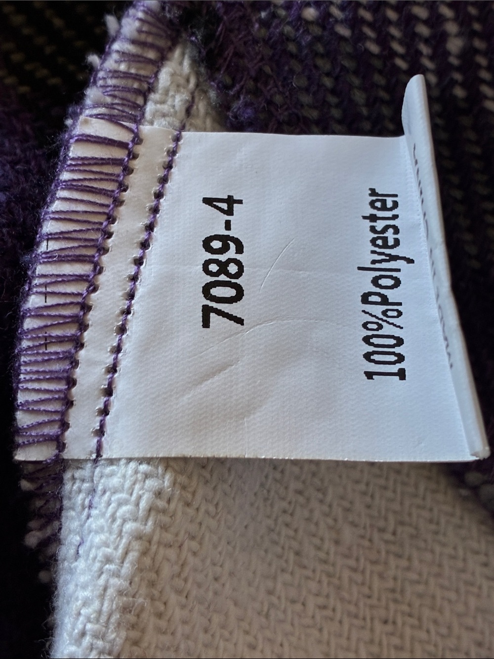Women’s Purple Plaid Lightweight long shacket - Picture 7 of 10